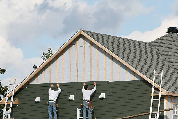 Professional Siding Contractor technician working in Guys Mills, PA